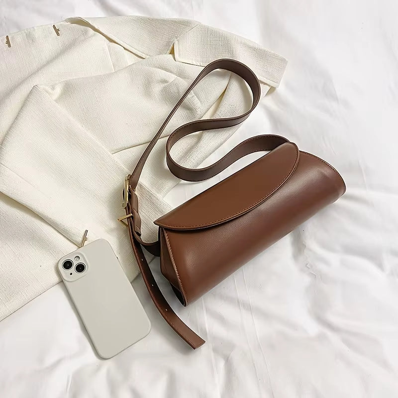 1Pcs New Korean Style PU Crossbody Bag Women Street Fashion Shoulder Bag Autumn Winter Trendy Handbag