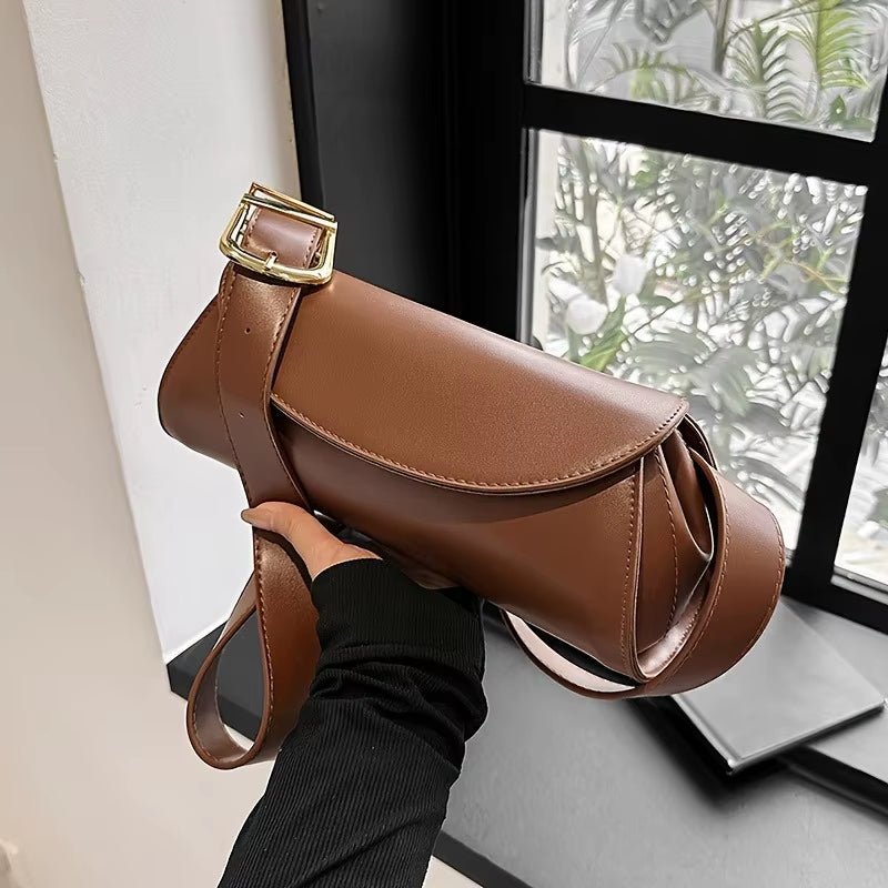 1Pcs New Korean Style PU Crossbody Bag Women Street Fashion Shoulder Bag Autumn Winter Trendy Handbag