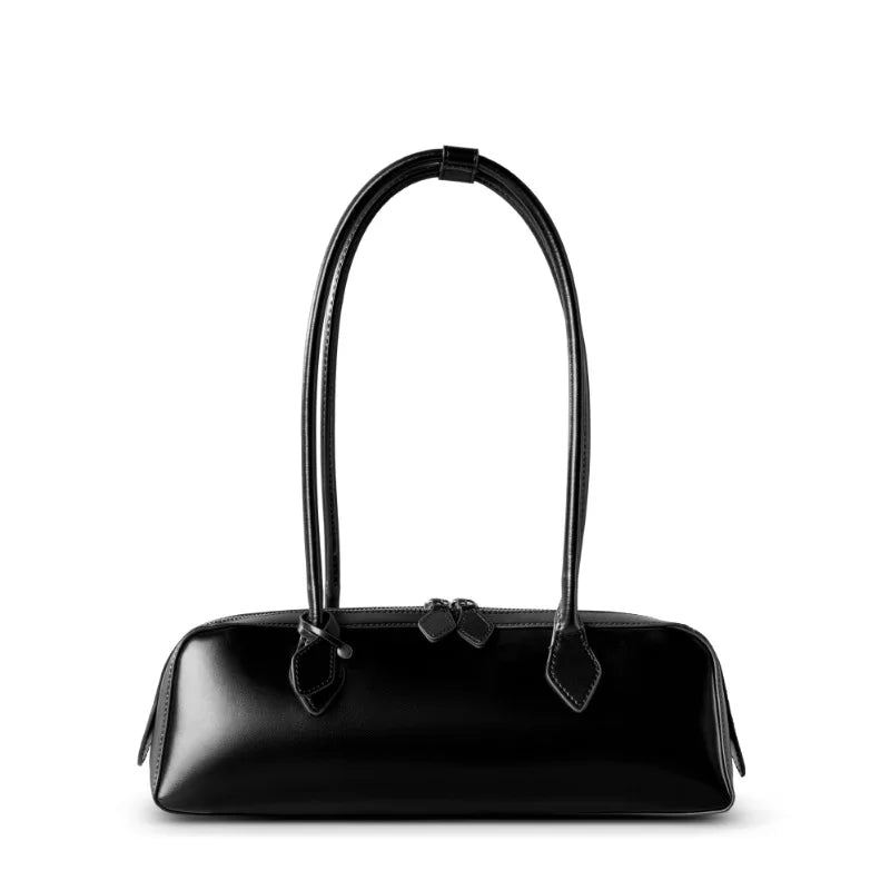 Genuine Leather Bag Woman 2025 Korean Luxury Bag Vintage Long Shoulder Bag Handbags Ladies Underarm Bag Shopping Bag