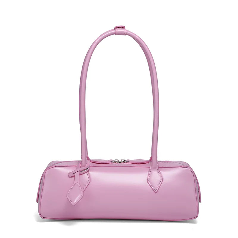 Genuine Leather Bag Woman 2025 Korean Luxury Bag Vintage Long Shoulder Bag Handbags Ladies Underarm Bag Shopping Bag